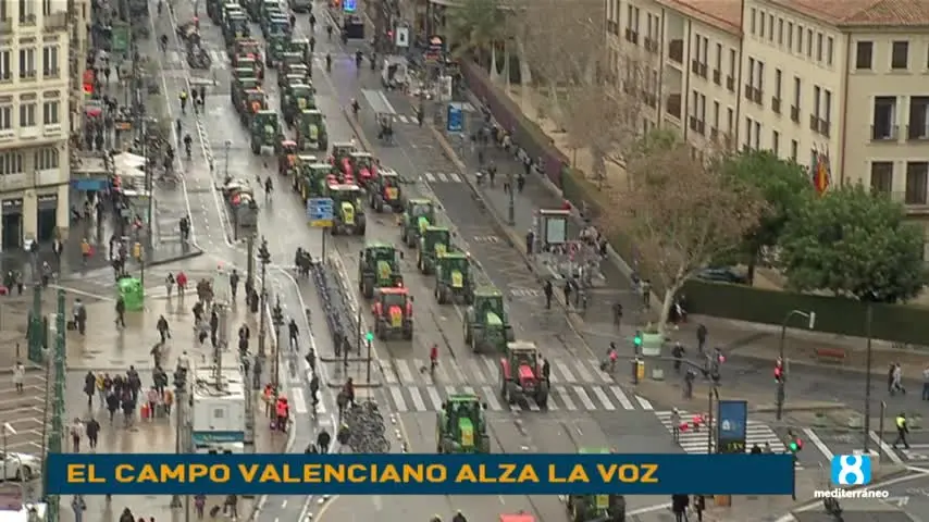 El campo valenciano colapsa Valencia en defensa de un futuro digno