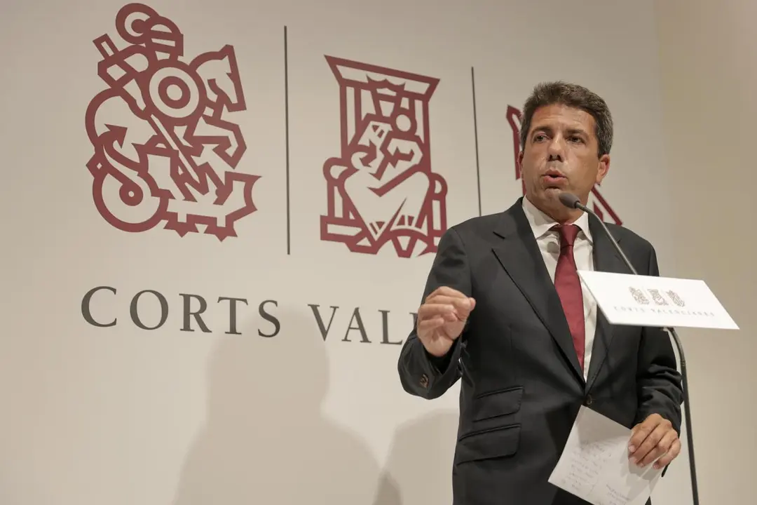 El presidente del PP de la Comunitat Valenciana, Carlos Maz&oacute;n. - Manuel Bruque - EFE