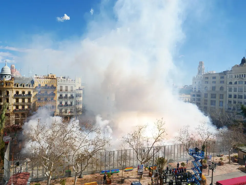 La 'masclet&agrave;' de Gironina, la tercera de las Fallas 2024. - ARMANDO ROMERO