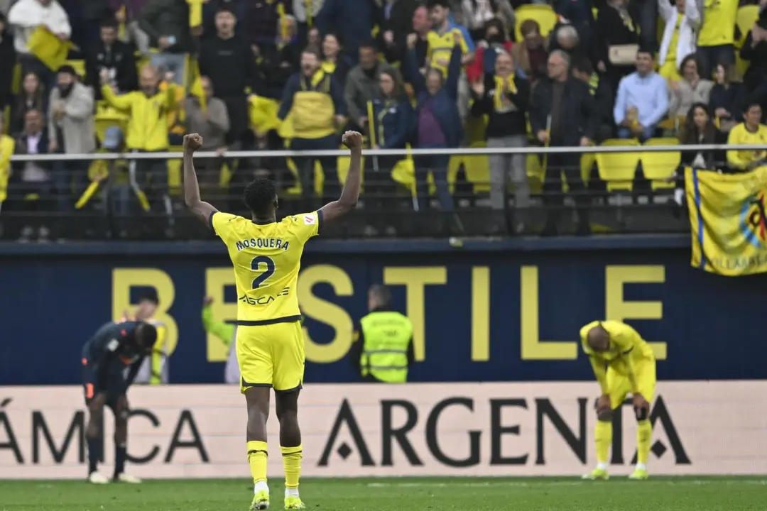 El Villarreal celebra su victoria. - EFE
