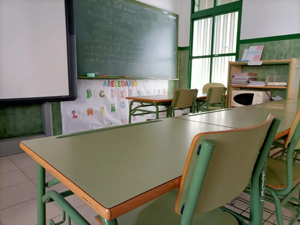 Un aula de un colegio. - Europa Press