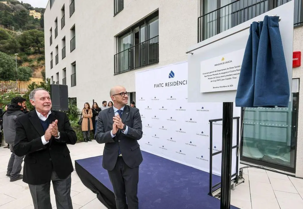Joan Castells y Ra&uacute;l Moreno en la inauguraci&oacute;n de Mirador de Gr&agrave;cia. - 