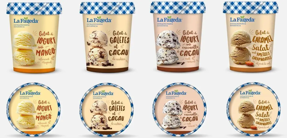 Imagen con innovaci&oacute;n helados. - La Fageda