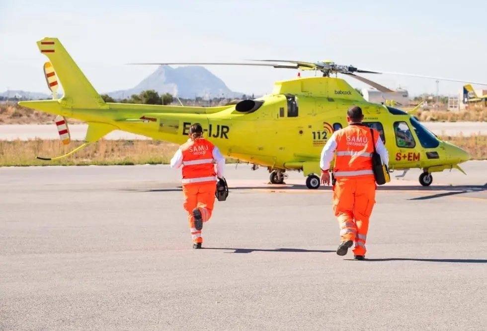 Helic&oacute;ptero medicalizado de la Generalitat. - EP