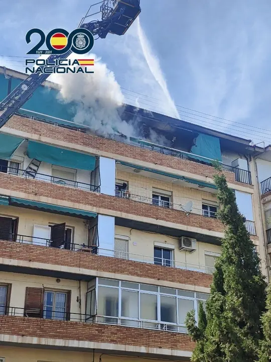 Incendio en la vivienda. - Polic&iacute;a Nacional