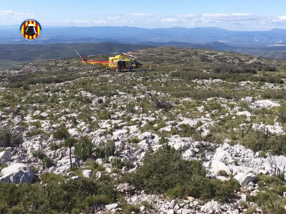 Imagen de archivo de un helic&oacute;ptero de Bomberos de Valencia. - EP
