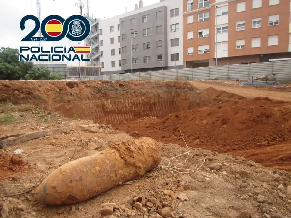 Bomba localizada. | Europa Press.