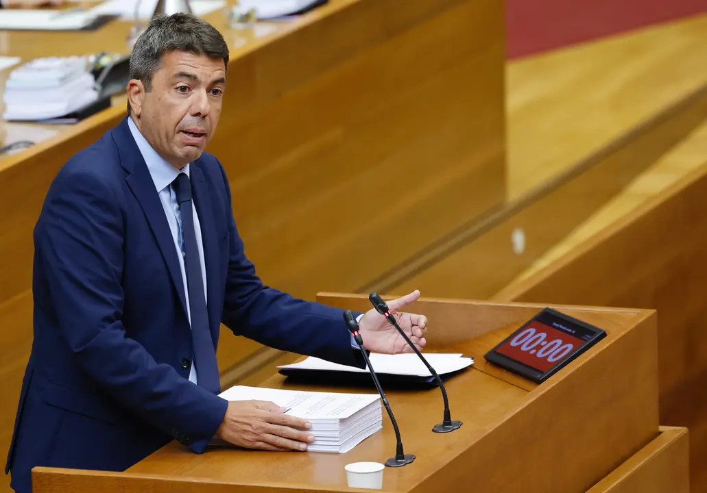 El president de la Generalitat, Carlos Maz&oacute;n. | Europa Press.