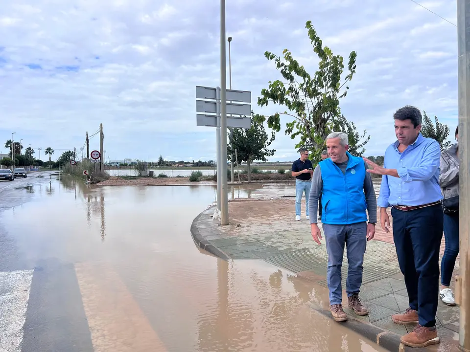 Maz&oacute;n visita Pilar de la Horadada (Alicante) tras las intensas lluvias registradas en el municipio | GVA