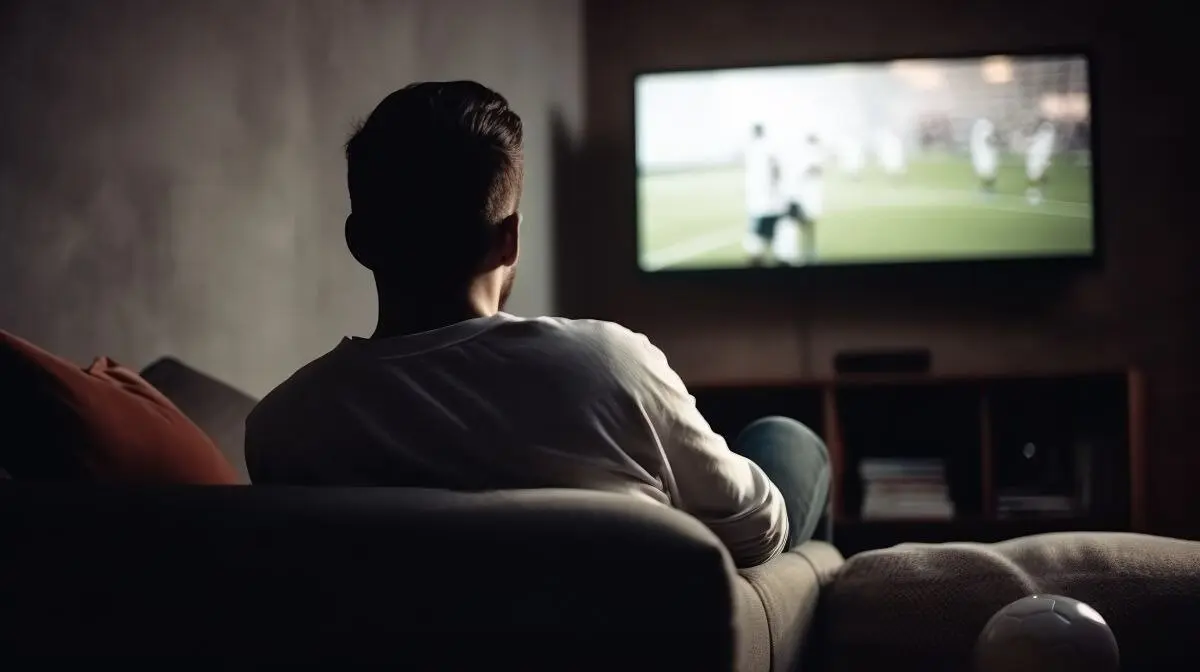 Una persona ve la televisi&oacute;n | Foto de 123RF/cactusvstudio