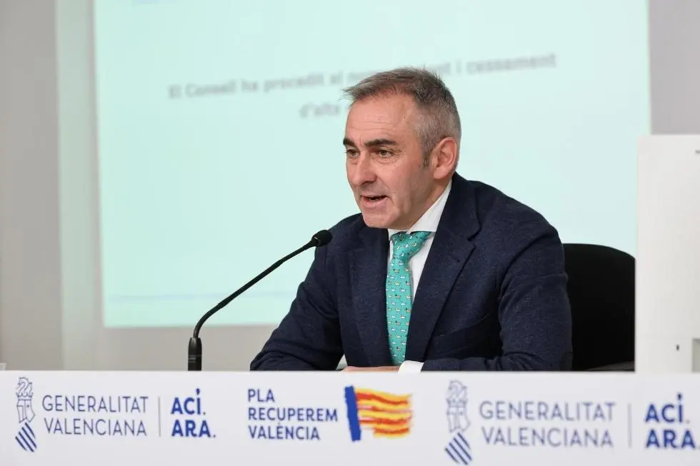 El l portavoz del Consell y conseller de Agricultura, Agua, Ganader&iacute;a y Pesca, Miguel Barrachina
- GVA