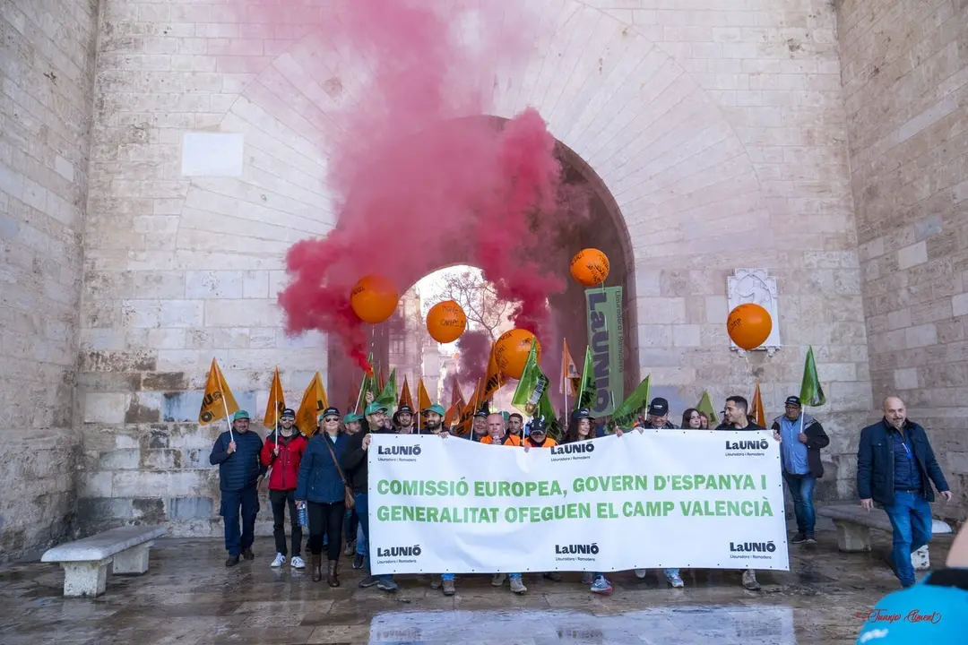 Imagen de recurso de una protesta de La Uni&oacute;. | Europa Press.