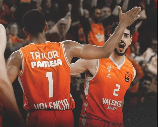 El Valencia Basket celebra su victoria | @valenciabasket / X