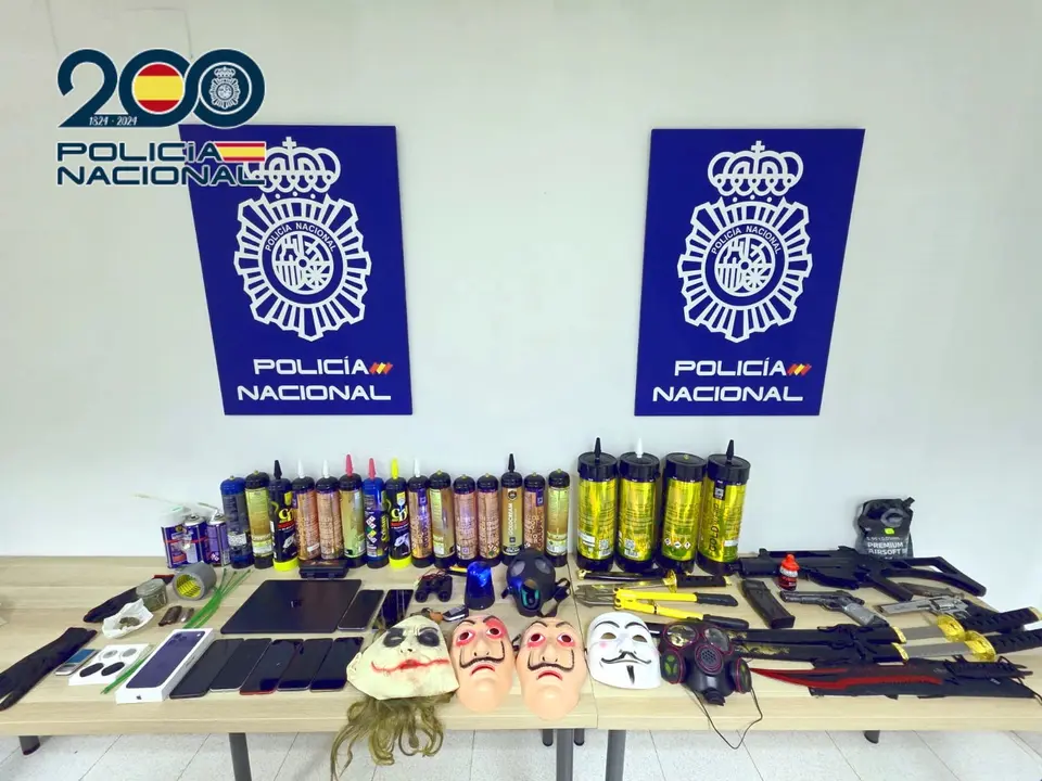 Material intervenido por la Polic&iacute;a Nacional. | Europa Press.
