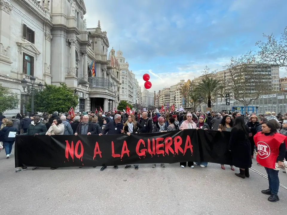 Imagen de la manifestaci&oacute;n en Val&egrave;ncia | EUROPA PRESS