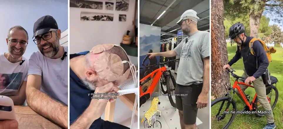 Alejandro Porto prepar&aacute;ndose para iniciar su reto