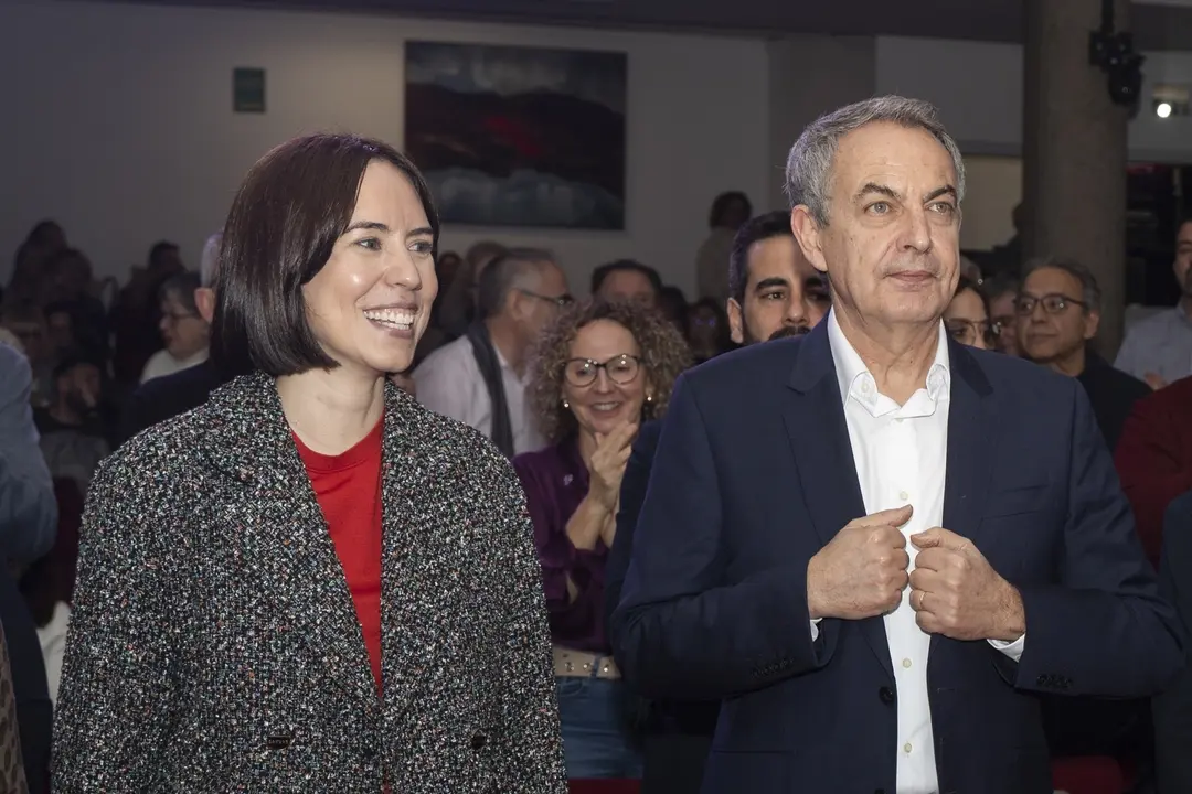 Diana Morant (i) y Jos&eacute; Luis Rodr&iacute;guez Zapatero (d). | Europa Press.