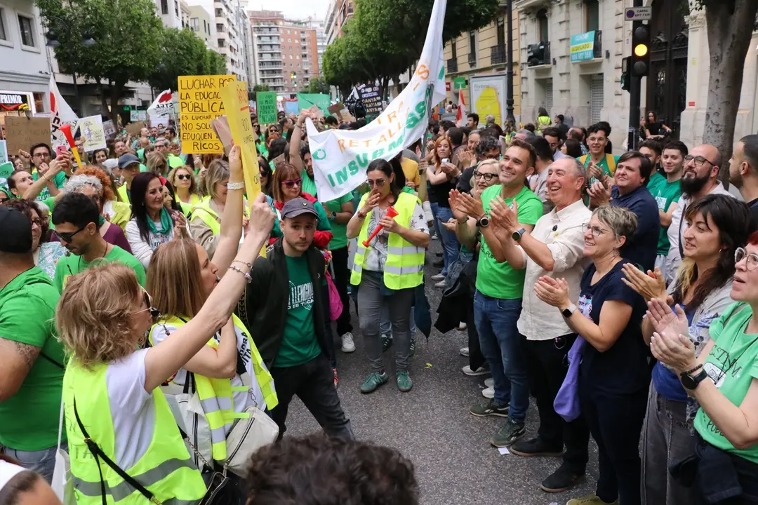 Cargos de Comprom&iacute;s en la huelga. | Europa Press.