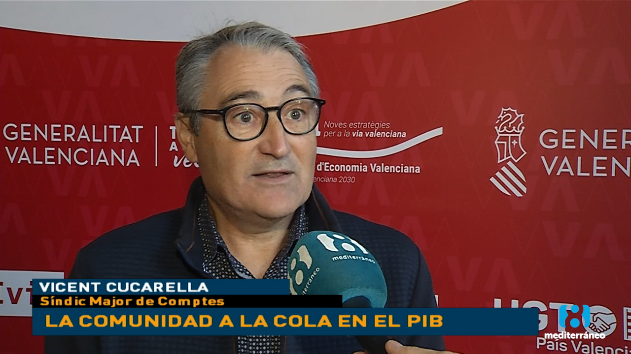 El PIB per c&aacute;pita de la Comunidad Valenciana se encuentra 12 puntos por debajo de la media