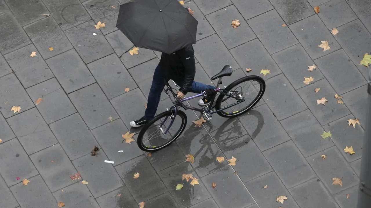 Lluvia por la borrasca Ciar&aacute;n. - EFE/Javier Cebollada