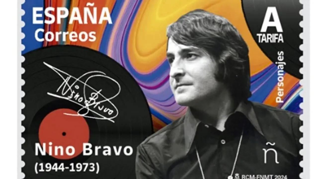 El sello en honor a Nino Bravo - Correos