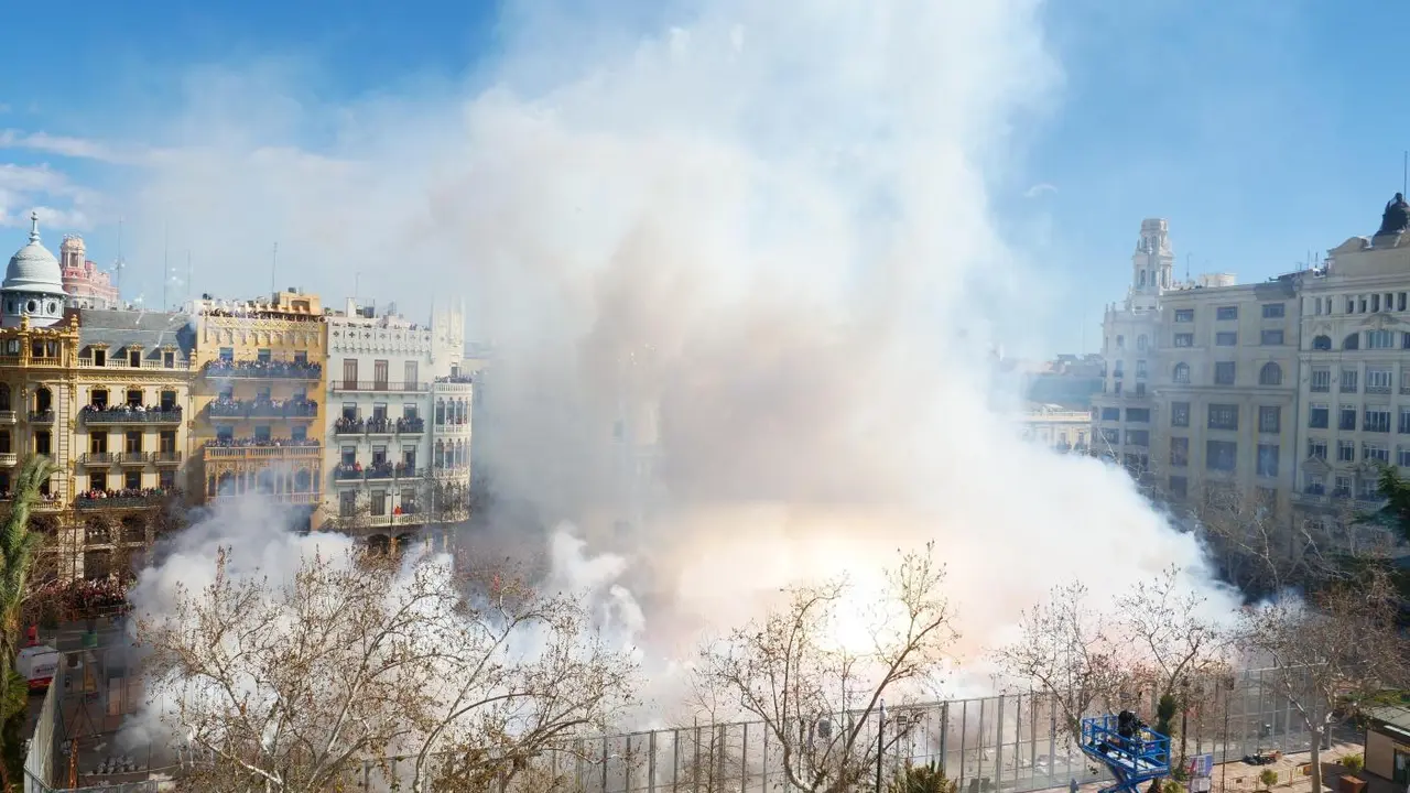 La 'masclet&agrave;' de Gironina, la tercera de las Fallas 2024. - ARMANDO ROMERO