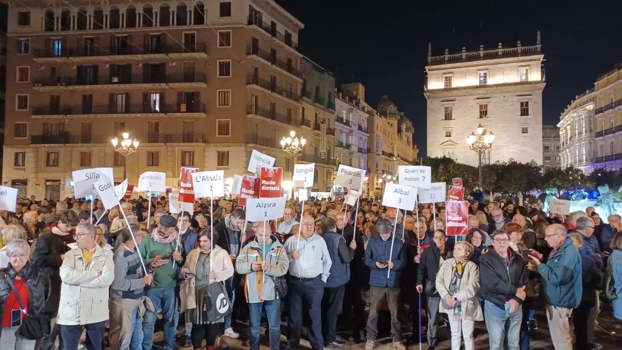 Una de las concentraciones en Valencia. - EFE