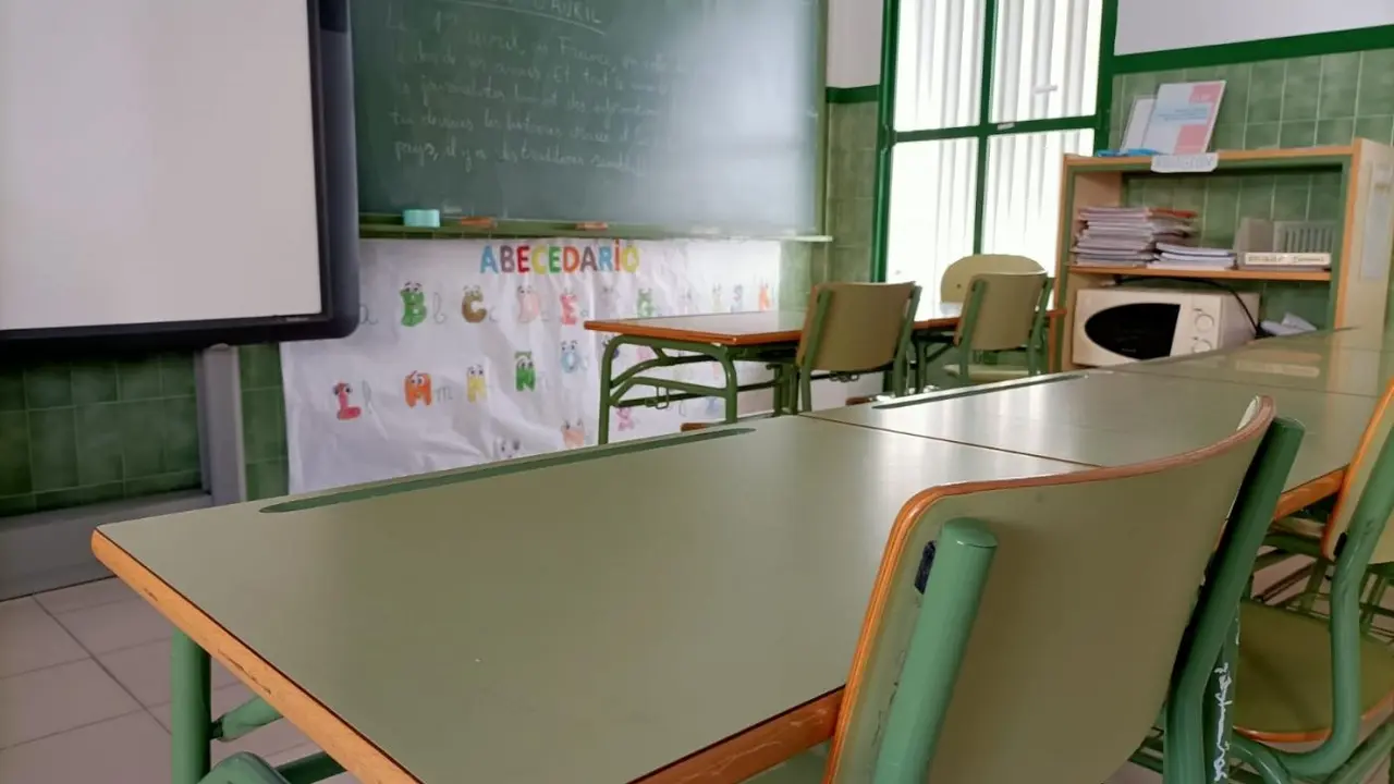 Un aula de un colegio. - Europa Press