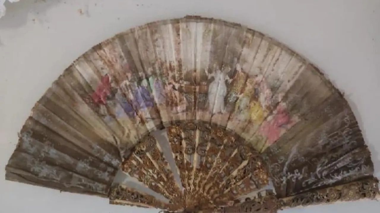 Abanico da&ntilde;ado por la dana del Museo del Palmito de Aldaia - GVA