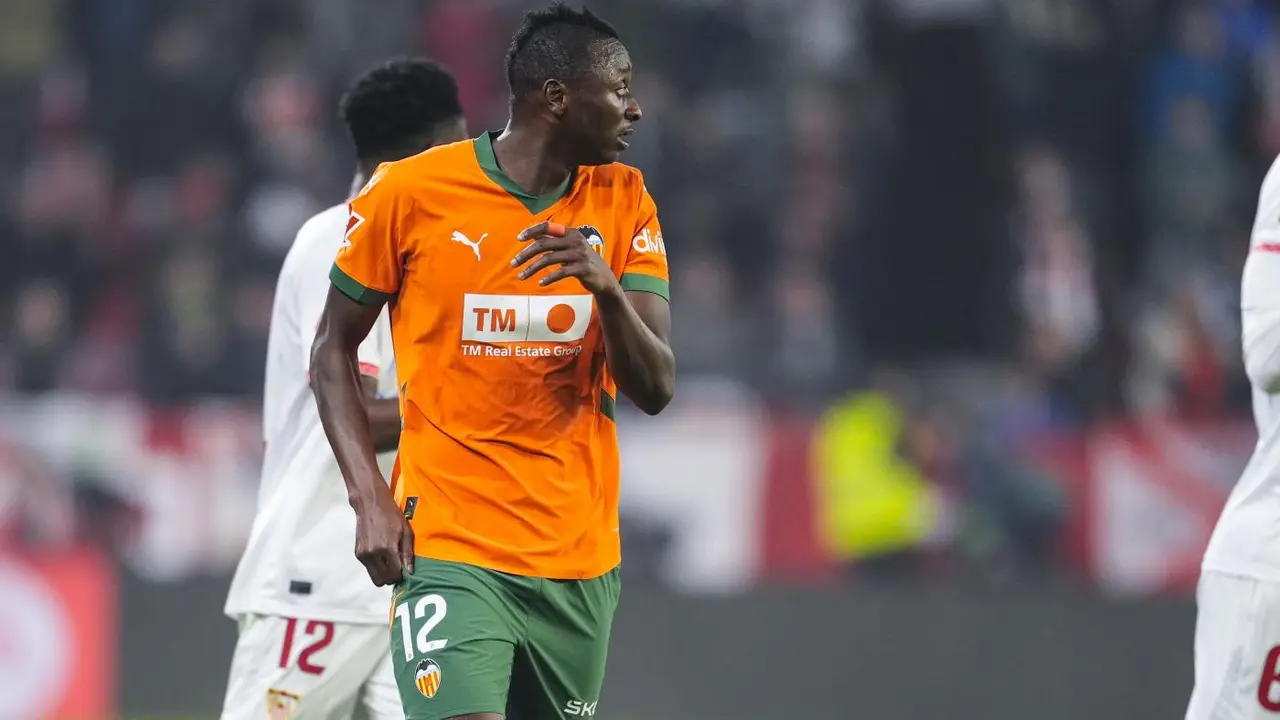 El jugador del Valencia Umar Sadiq. - EP