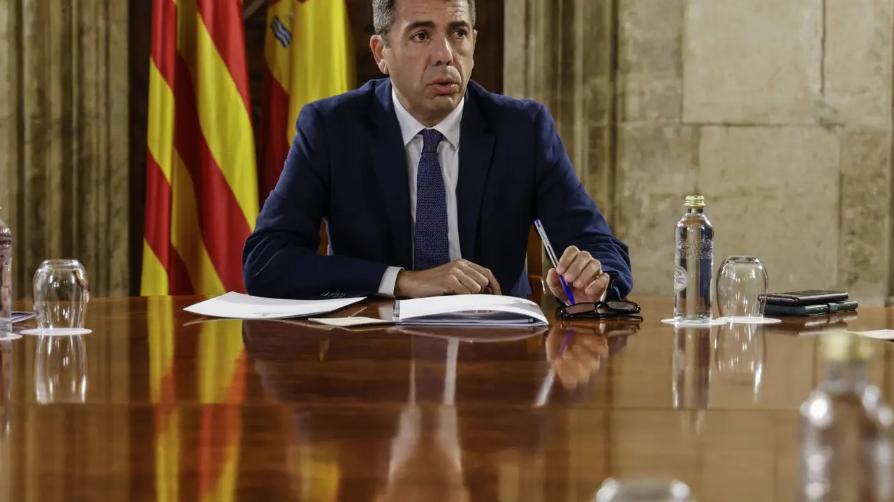  Carlos Maz&oacute;n, durante la Mesa de Di&aacute;logo Social - Rober Solsona / Europa Press