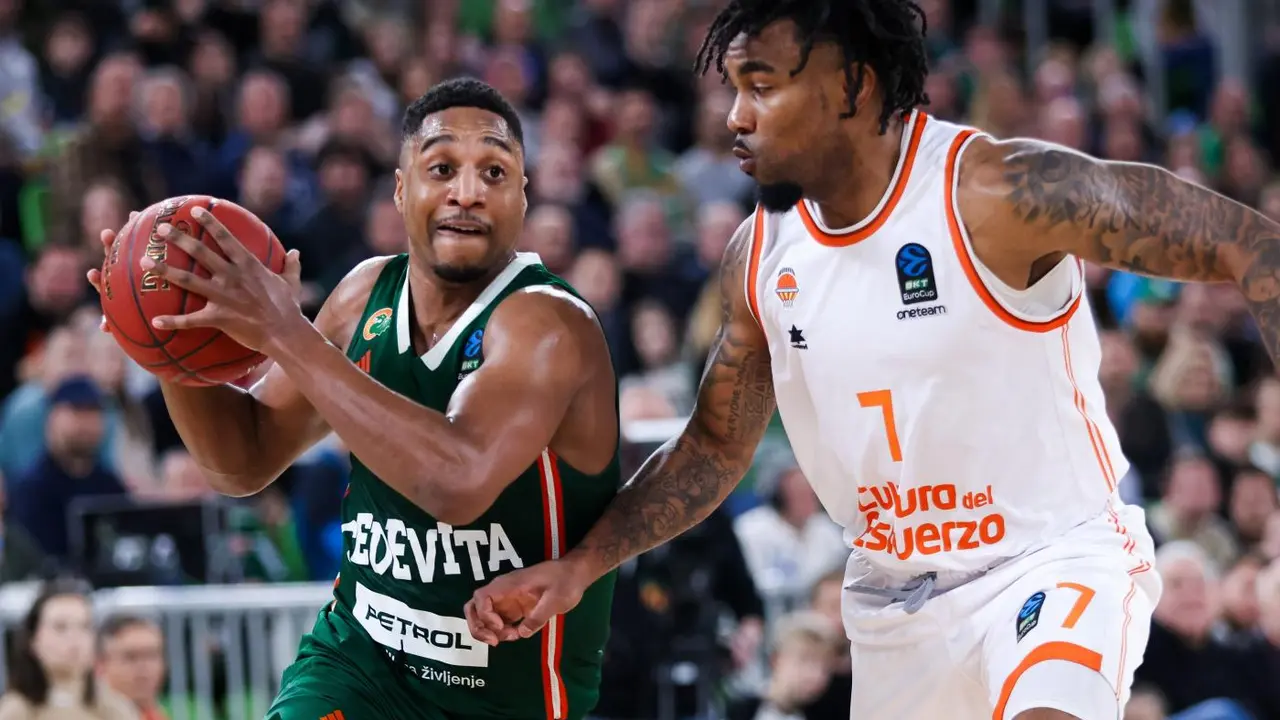 Cedevita Olimpia Liubliana-Valencia Basket. - @EuroCup / X