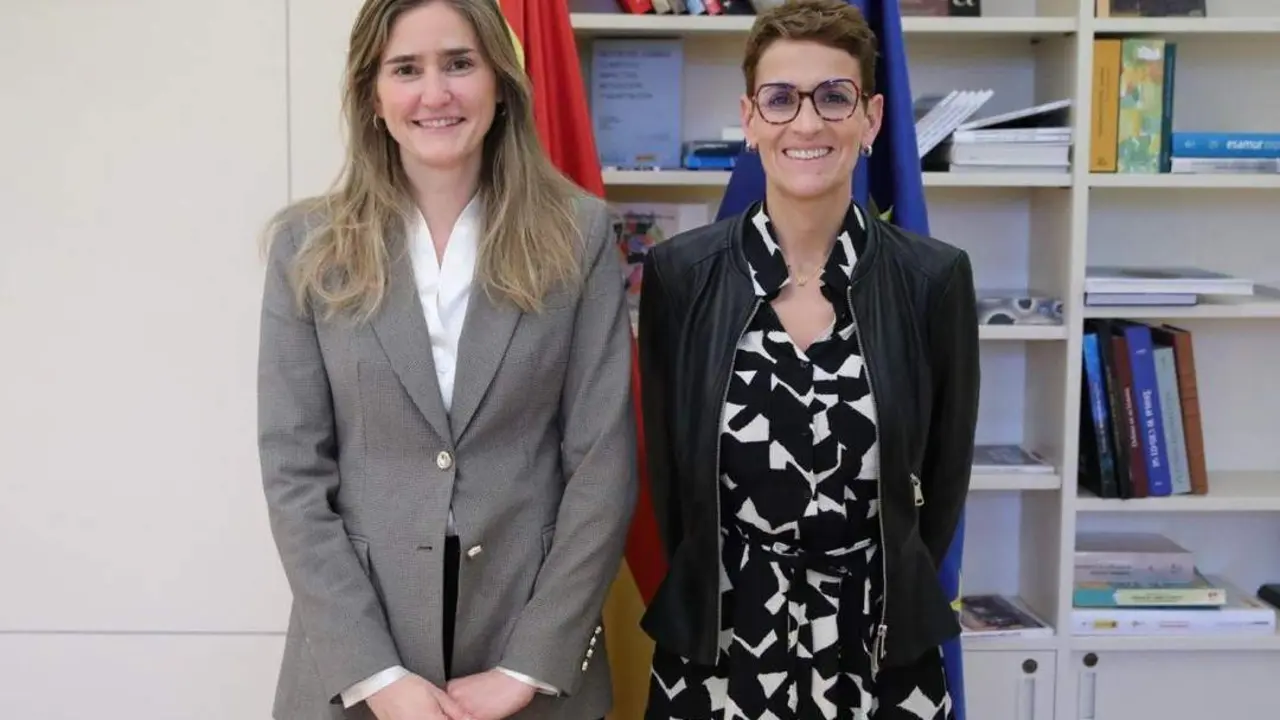 Sara Aagesen y Mar&iacute;a Chivite. - Gobierno de Navarra