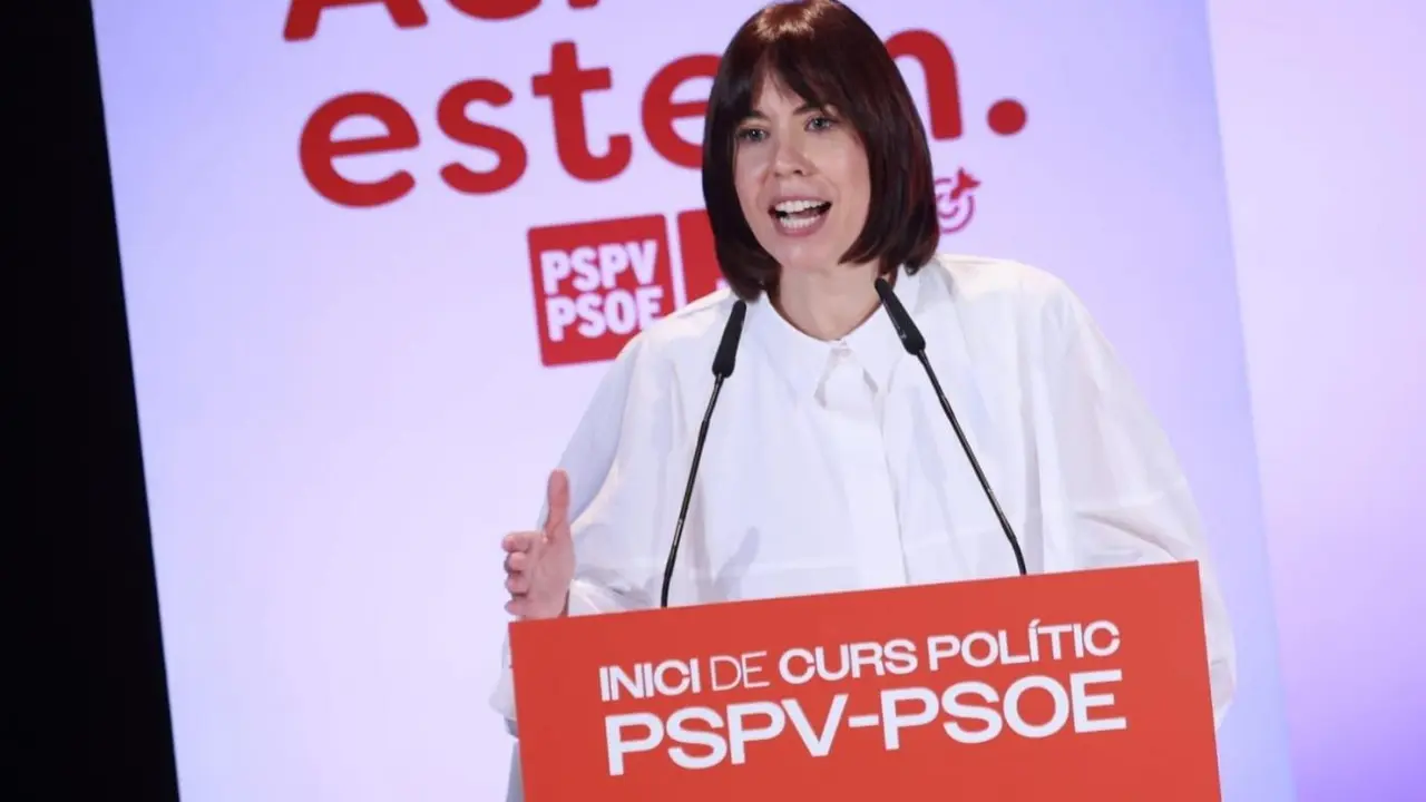 La secretaria general del PSPV-PSOE y ministra de Ciencia, Diana Moran - PSPV