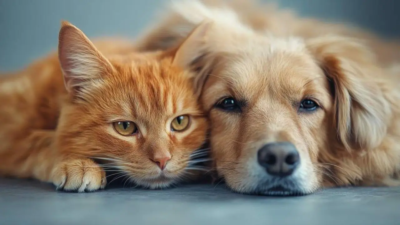 Gato y perro. - 123RF/yourapechkin
