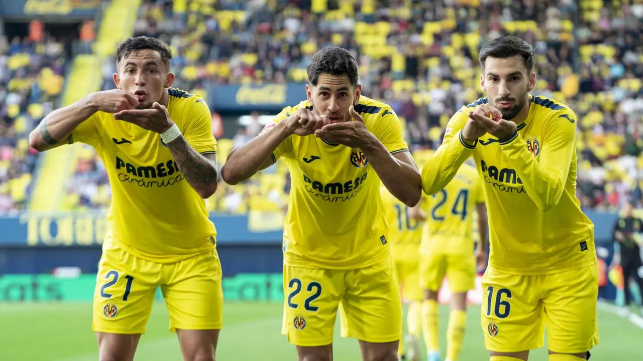 El Villarreal celebra uno de sus goles al Legan&eacute;s. - @VillarrealCF / X