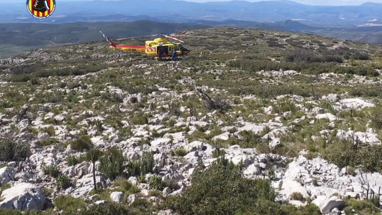 Imagen de archivo de un helic&oacute;ptero de Bomberos de Valencia. - EP
