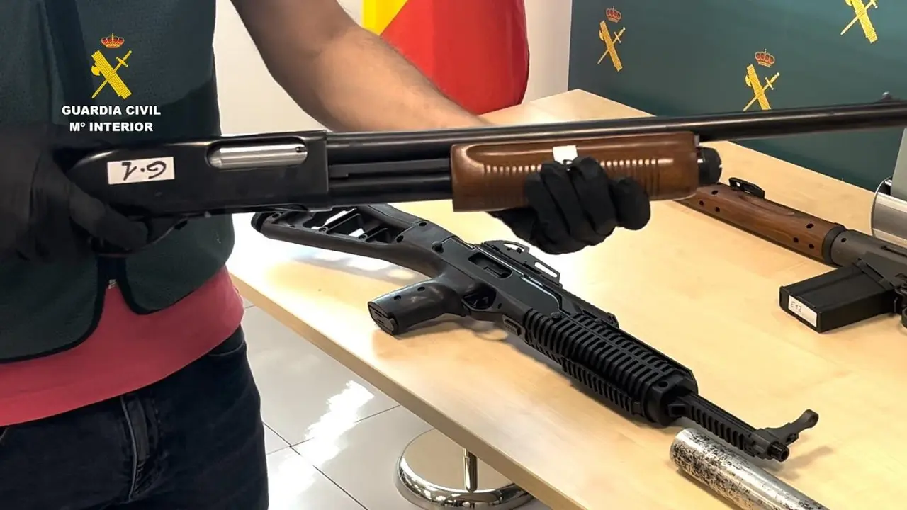 Armas intervenidas. - 