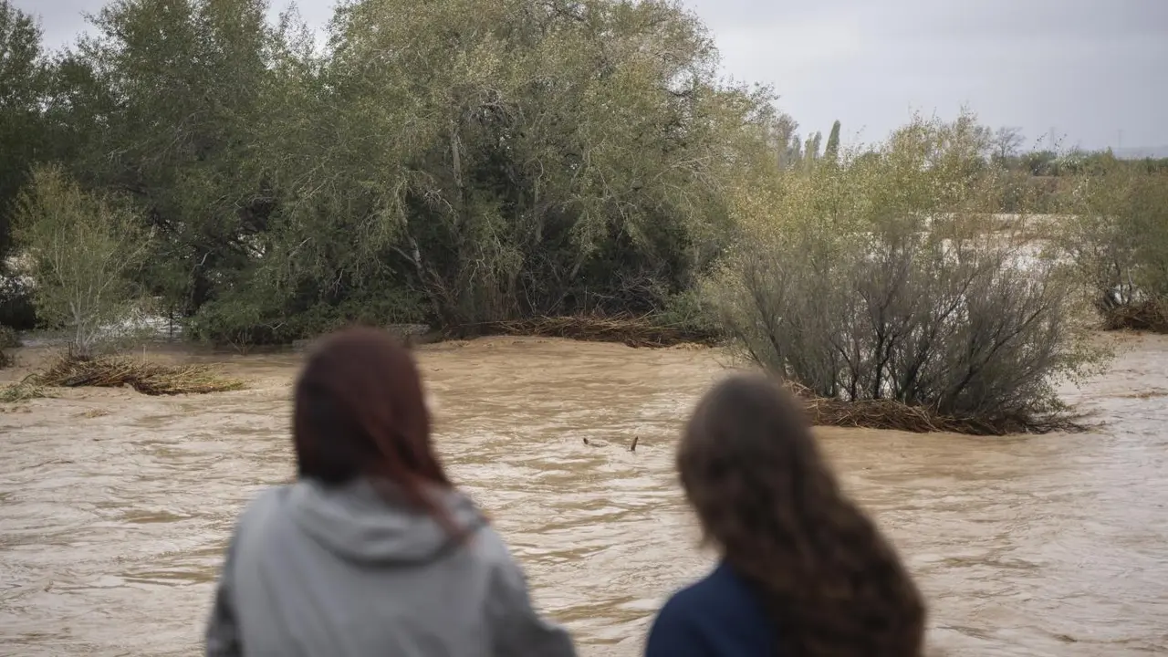 Imagen del r&iacute;o Magro la ma&ntilde;ana de la dana. - EP