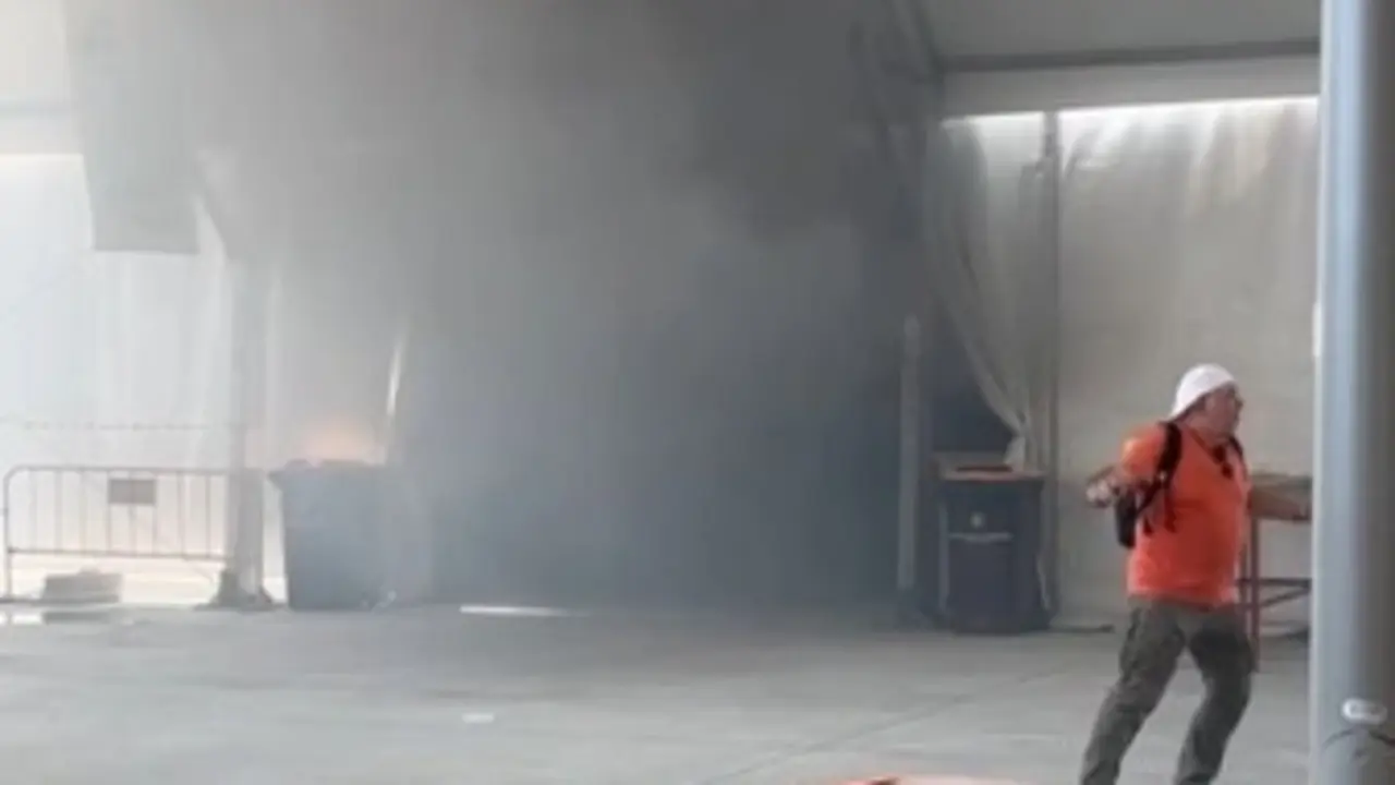 Incendio en casetas regionales de la feria de Valladolid | EUROPA PRESS