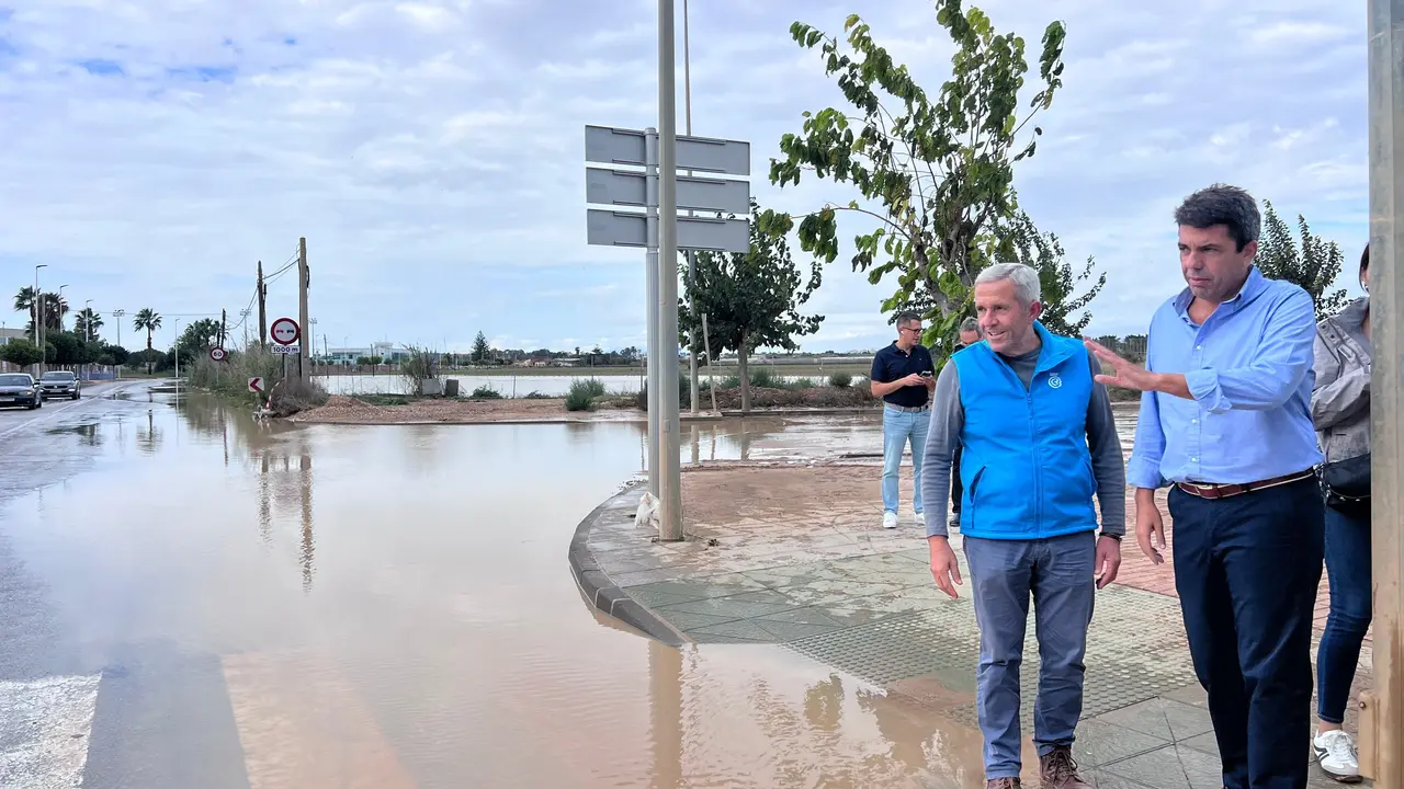 Maz&oacute;n visita Pilar de la Horadada (Alicante) tras las intensas lluvias registradas en el municipio | GVA