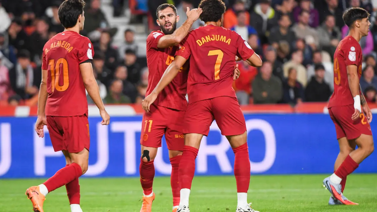 Gol del Valencia. | EFE