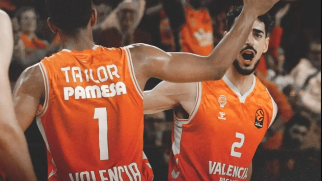 El Valencia Basket celebra su victoria | @valenciabasket / X