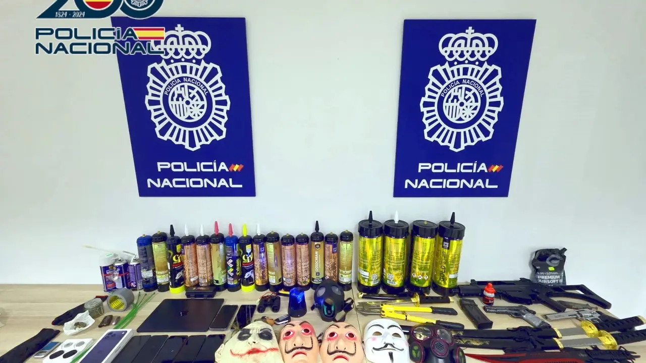 Material intervenido por la Polic&iacute;a Nacional. | Europa Press.
