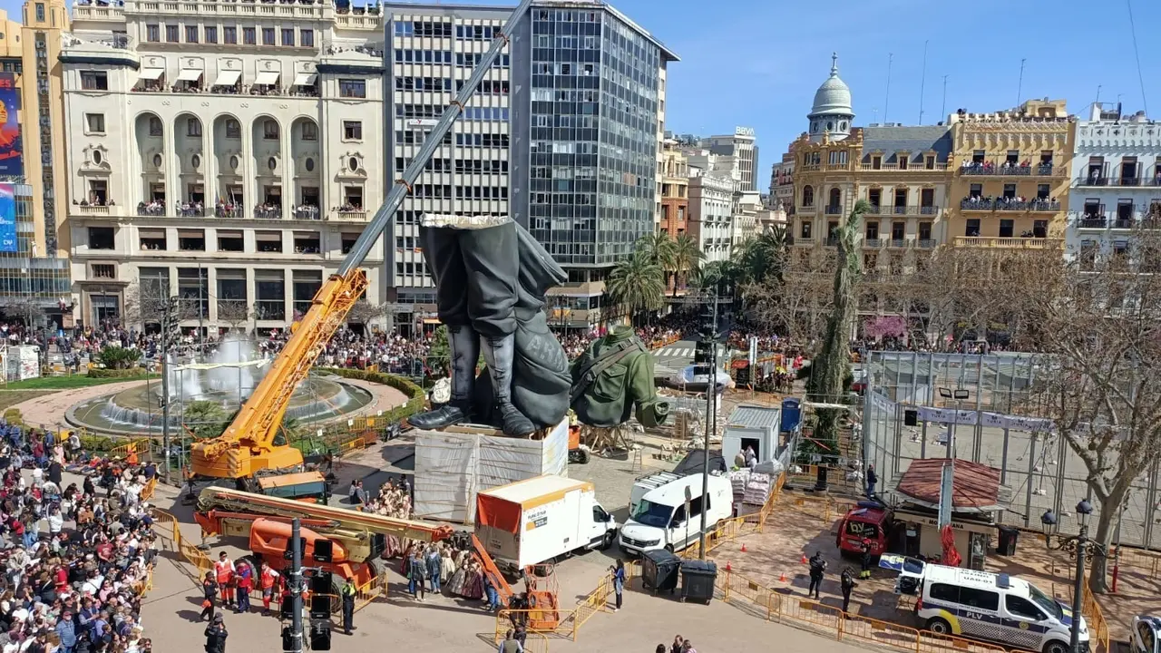 Imagen del montaje de la Falla Municipal 2026
- EUROPA PRESS