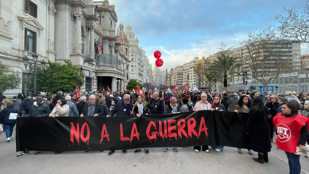 Imagen de la manifestaci&oacute;n en Val&egrave;ncia | EUROPA PRESS