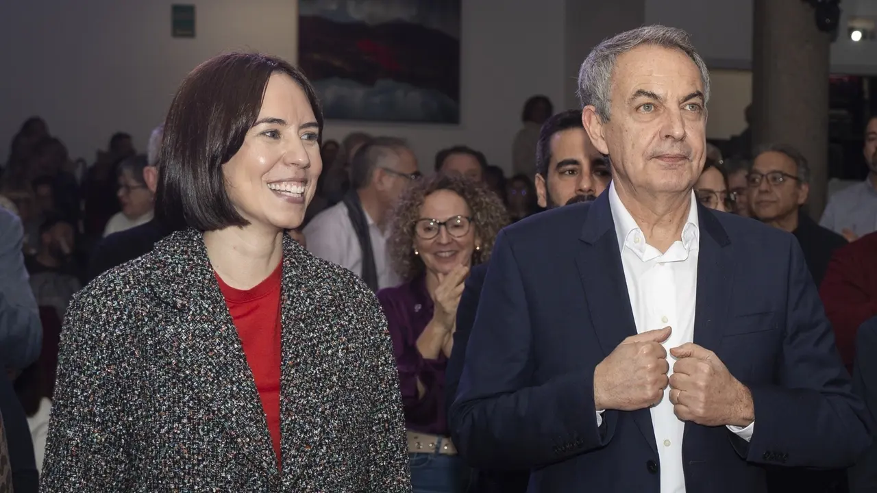 Diana Morant (i) y Jos&eacute; Luis Rodr&iacute;guez Zapatero (d). | Europa Press.
