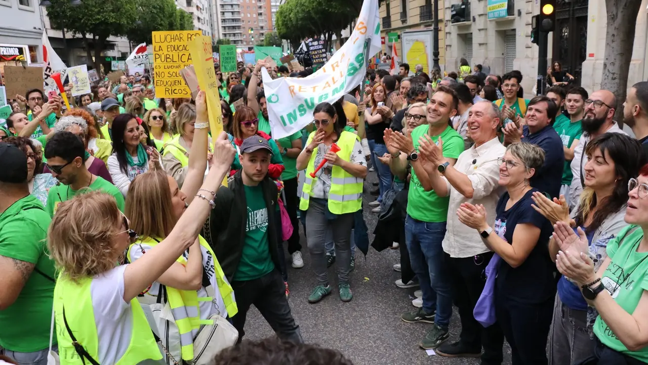 Cargos de Comprom&iacute;s en la huelga. | Europa Press.