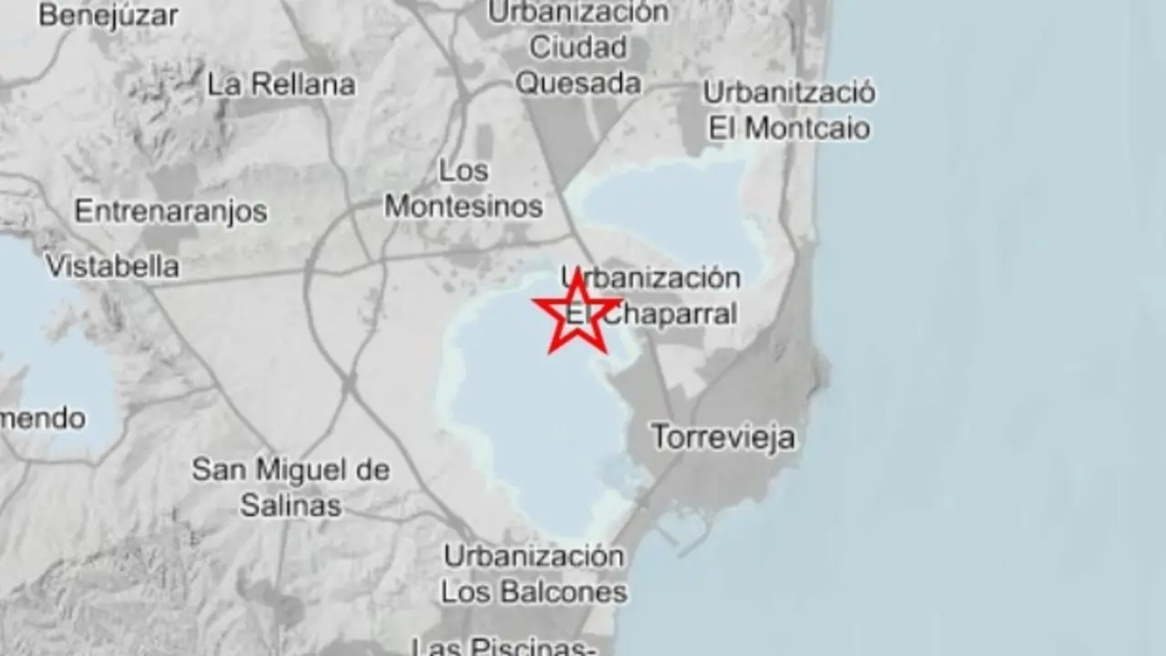Mapa del terremoto. | Europa Press