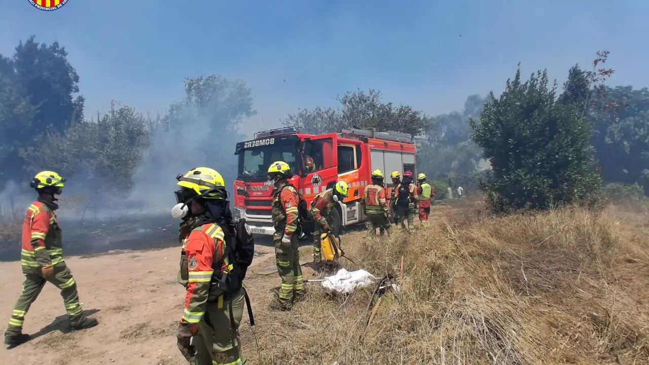 Estabilizado el incendio forestal de Manises. | Europa Press.